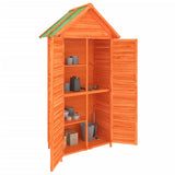 Garden Tool Shed Brown 89x52.5x175 cm Solid Wood Pine 172243