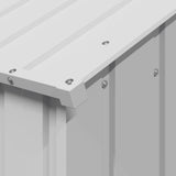 Dog House with Roof 114x202x101 cm Galvanised Steel 4100922