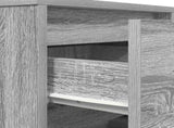Bedside Cabinet with LED Lights Grey Sonoma 38x34x65 cm 861306