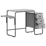 Desk with Storage Grey Sonoma 120 x 50 x 75 cm 8007999