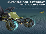 Kids Children Pedal Go Kart Ride On Racer Braking System Adjustable Seat Green T3398P348053