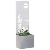 Garden Privacy Screen Sliver 50 x 150 cm Stainless steel 876473