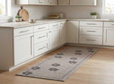 Kitchen Rug Grey Paws 300 x 60 cm 100% Polyamide Washable 42045739