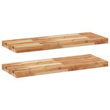 Floating Shelves 2 pcs 80x30x4 cm Oil Finished Solid Wood Acacia 3279612