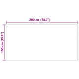Faux Sheepskin Rug TAFALLA White 100 x 200 cm Polyester 42021459