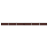 Raised Garden Bed Brown 480 x 40 x 24 cm cold-rolled steel 8006366