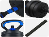 4-in-1 Dumbbell Set Black and Blue 121 x 19.5 x 19.5 cm 42023468