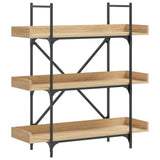 Bookcase 3-Tier Sonoma Oak 100x33x108.5 cm Engineered Wood 837688