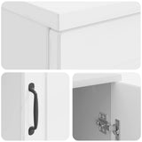Desk High Gloss White 142.5 x 50 x 75 cm Engineered Wood 3414643