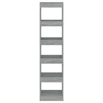 Book Cabinet/Room Divider Grey Sonoma 40x30x166 cm 813594