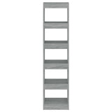 Book Cabinet/Room Divider Grey Sonoma 40x30x166 cm 813594