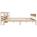 Bed Frame without Mattress 200x200 cm Solid Wood Pine 3305808