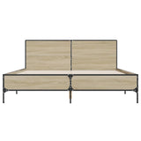 Bed Frame without Mattress Sonoma Oak 160x200 cm 3280008