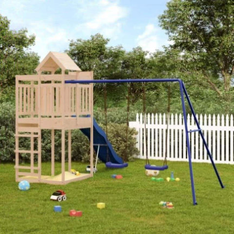 ZNTS Outdoor Playset Solid Wood Pine 3156886