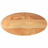 Table Top Light Brown 100x50x2 cm Solid Wood Oak Oval 4009046