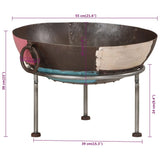 Fire Pit 55x55x38 cm Iron 351639
