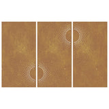 Garden Wall Decorations 3 pcs 105x55 cm Corten Steel Sun Design 824512