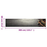 Kitchen Rug Washable Wine Bottle 60x300 cm Velvet 4005604