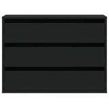 Corner Chest of Drawers Black 80x41x58 cm Engineered Wood 852853