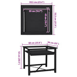 Washing Machine Pedestal Black 60 x 56 x 52 cm Steel 42022037