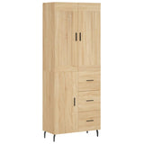 Highboard Sonoma Oak 69.5x34x180 cm Engineered Wood 3199828