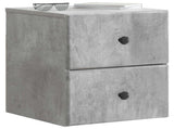 Wall-Mounted Bedside Cabinet Concrete Grey 34.5 x 33 x 40 cm 899151