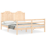 Bed Frame without Mattress 160x200 cm Solid Wood 3194191