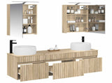 Bathroom Cabinet Set 5 pcs Sonoma Oak Engineered Wood 3406633