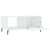 ZNTS Coffee Table High Gloss White 90x50x40 cm Engineered Wood 829230