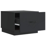 Coffee Table with Drawer Black 49 x 50 x 37 cm Engineered Wood 895426