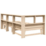 Bookcase Bed without Mattress 90x200cm Solid Wood Pine 3324547
