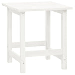 Garden Adirondack Chair with Table Solid Fir Wood White 315919