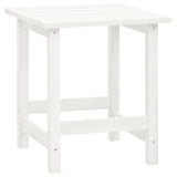 Garden Adirondack Chair with Table Solid Fir Wood White 315919