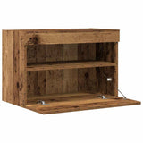 TV Wall Cabinet 2 pcs Old wood 60 x 30 x 40 cm Engineered Wood 862207