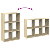 Room Divider Bookcase Sonoma Oak 69.5x29x103.5 cm Engineered Wood 858014