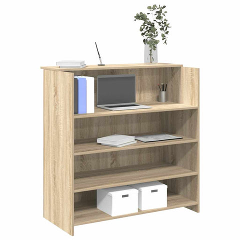 Reception Desk Sonoma Oak 100x50x103.5 cm Engineered Wood 3324162