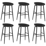 ZNTS 7 Piece Bar Set Black 3057479