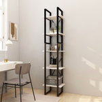 5-Tier Book Cabinet White 40x30x175 cm Pinewood 3081974
