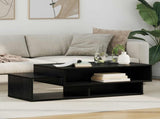 Coffee Table Black Oak 105 x 50 x 32.5 cm Engineered Wood 8000205