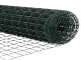 Welded Wire Fence 25 x 0.6 m PVC-Coated Steel Green 3336010