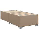 Box Spring Bed with Mattress Cappuccino 100x200 cm Faux Leather 3286111