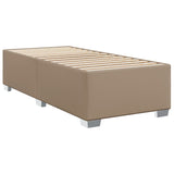 Box Spring Bed with Mattress Cappuccino 90x190 cm Faux Leather 3286103