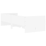 Bed Frame without Mattress White 75x190 cm Small Single Small Single 3207357