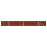 Raised Garden Bed Rusty 600 x 40 x 55 cm corton 8006303