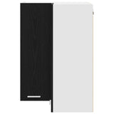 Hanging Cabinet Black Oak and White 57 x 57 x 80 cm 884291