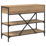 Console Table with Drawer Brown 100 x 34.5 x 75 cm Wood 871305