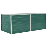 Raised Garden Bed 160x80x45 cm Galvanised Steel Green 47014