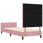 ZNTS Bed Frame Pink 80x200 cm Velvet 3344974