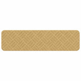 Stair Mats 15 pcs 76 x 20 cm Beige Polyester Rectangular 42054644
