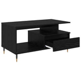 Coffee Table Black Oak 90 x 49 x 45 cm Engineered Wood 882707